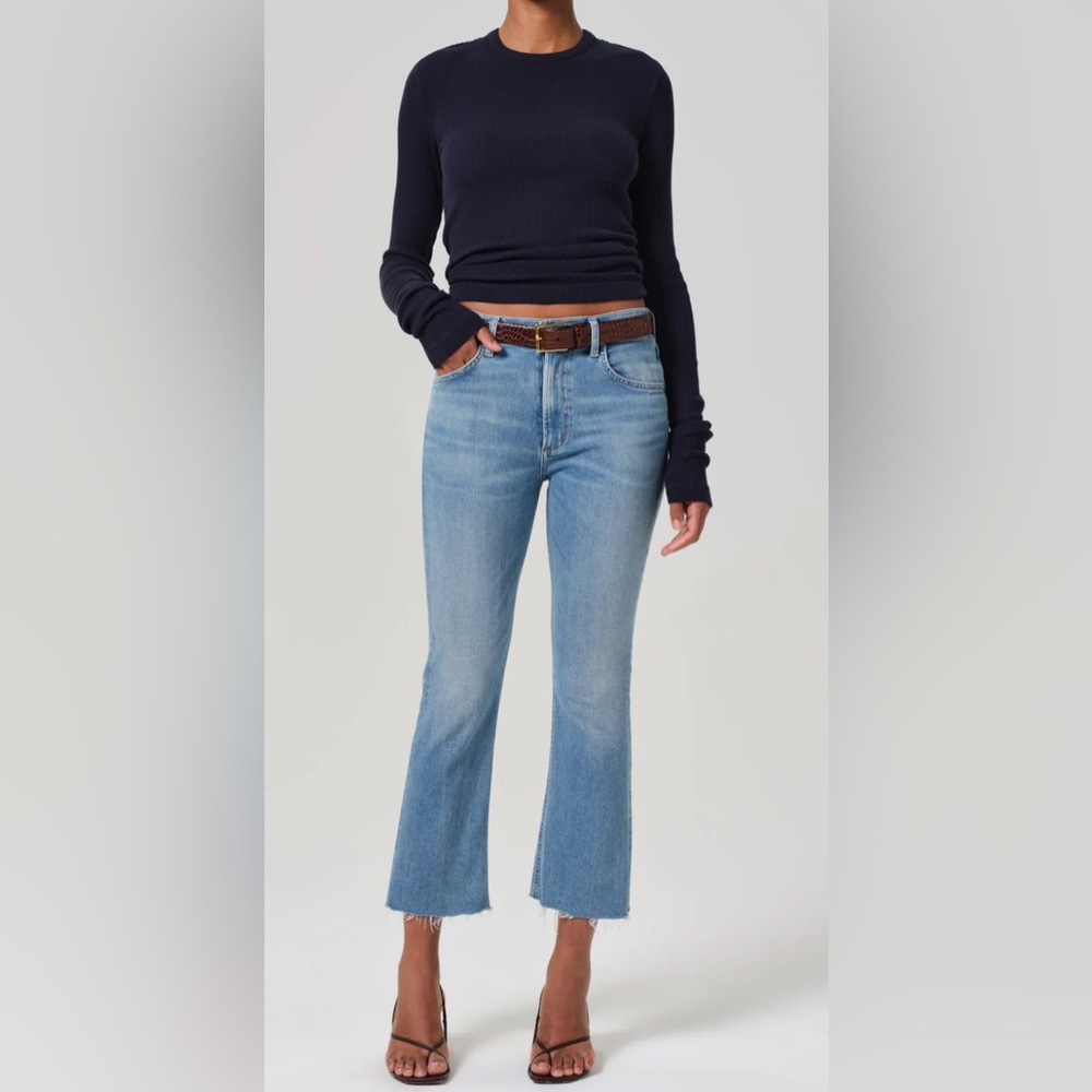Citizens of Humanity Isola Mid Rise Cropped Bootcut Jean size 31